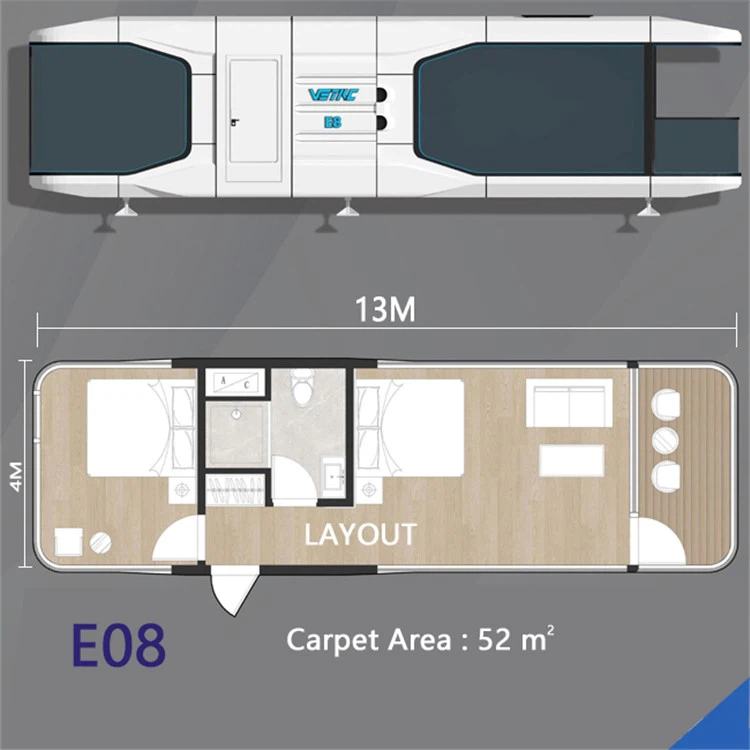 container mobile capsule hotel room 2